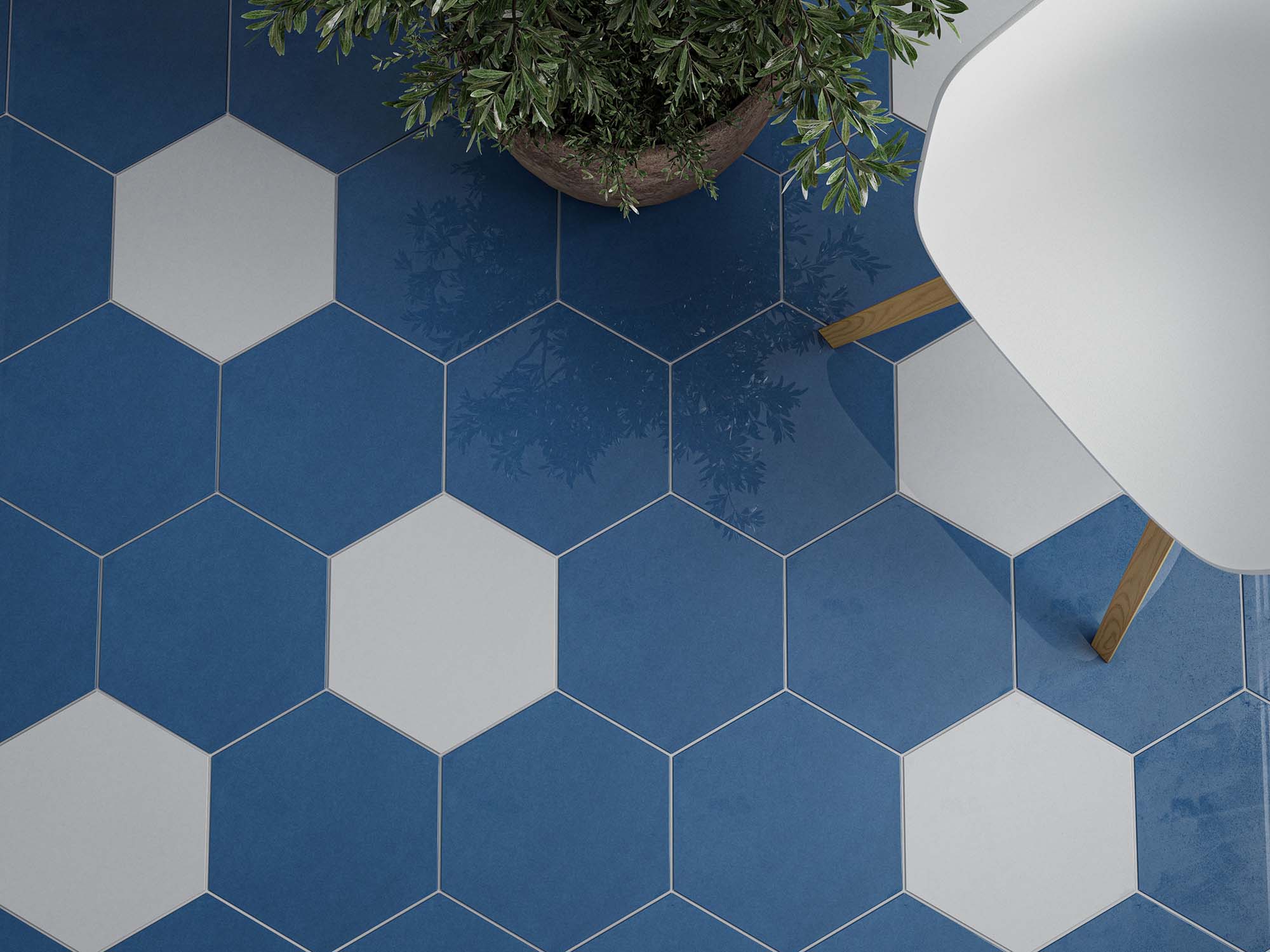 TOILA INC 1SIX1MBL6HEX 1SIX1PSG6HEX 1 stone tile and slab material