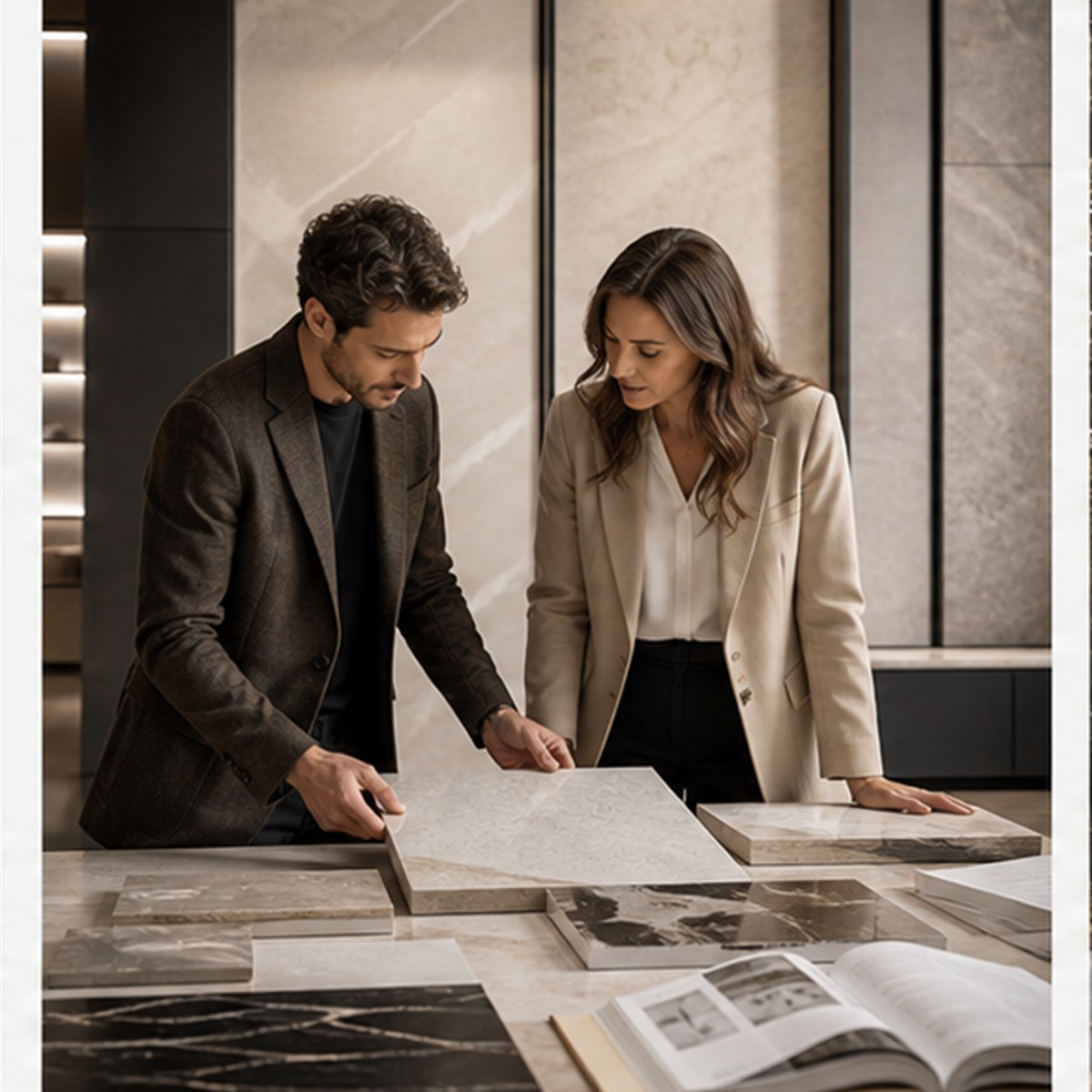 TOILA INC Hispanic contractor design stock image stone tile and slab material