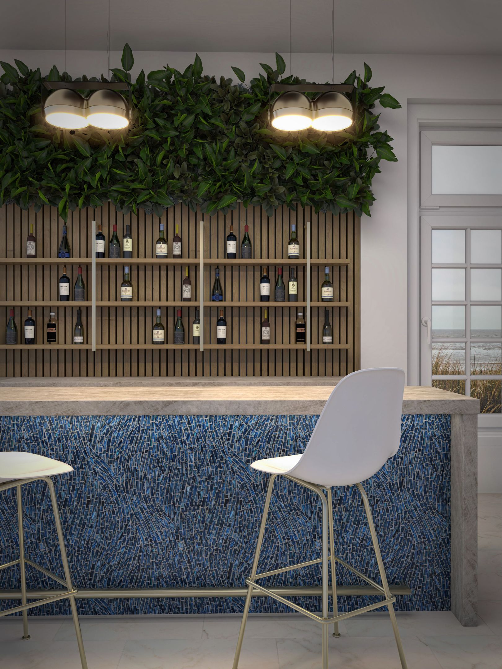 TOILA INC RS SDShimmerMarina stone tile and slab material